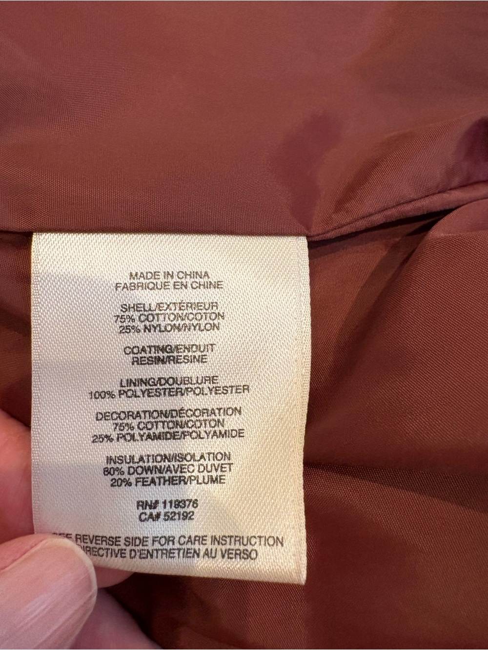 Helmut Lang Down Puffer Jacket Boxy Burgundy Maroon Small - Picture 10 of 14